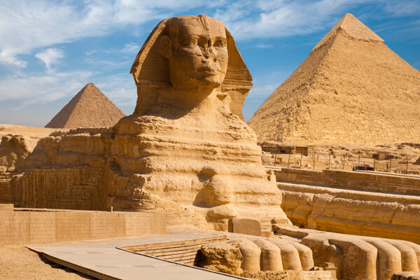 Sphinx and Great Pyramids, Egypt